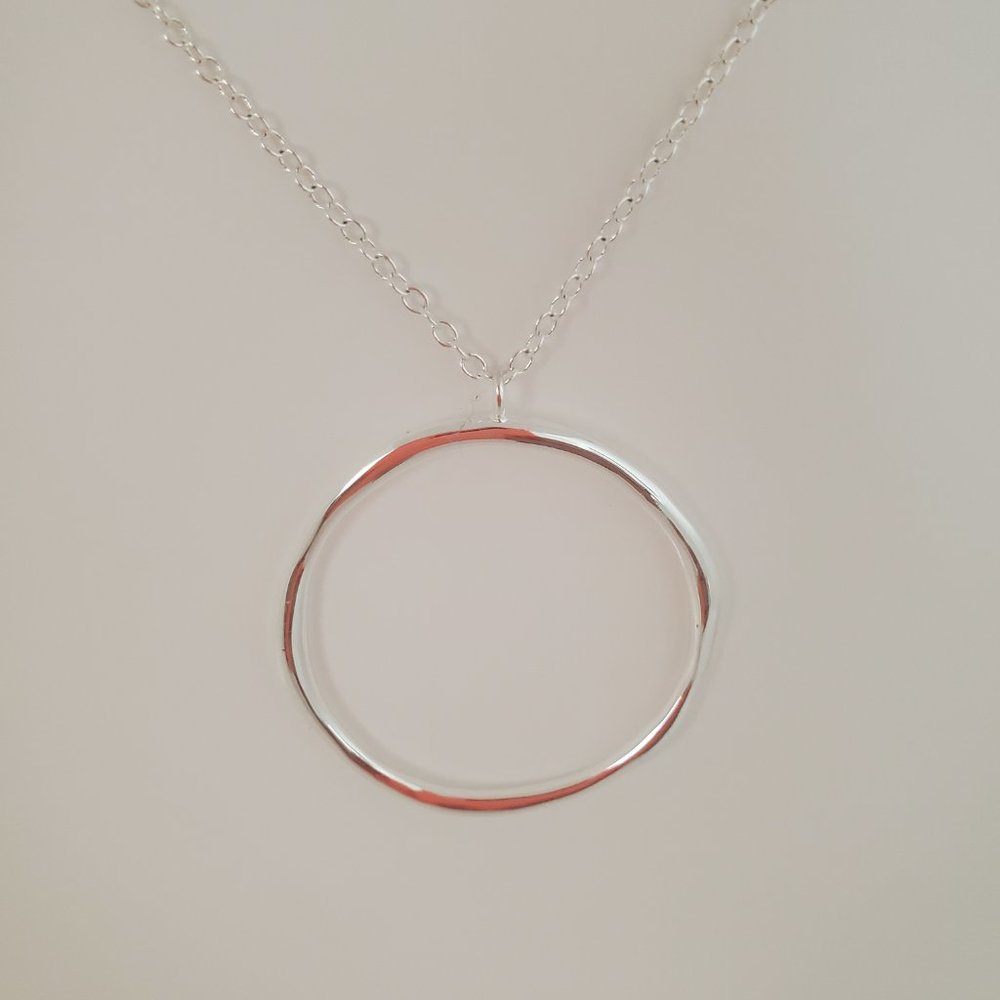 Gorjana Quinn Long Adjustable Silver Necklace NWNT